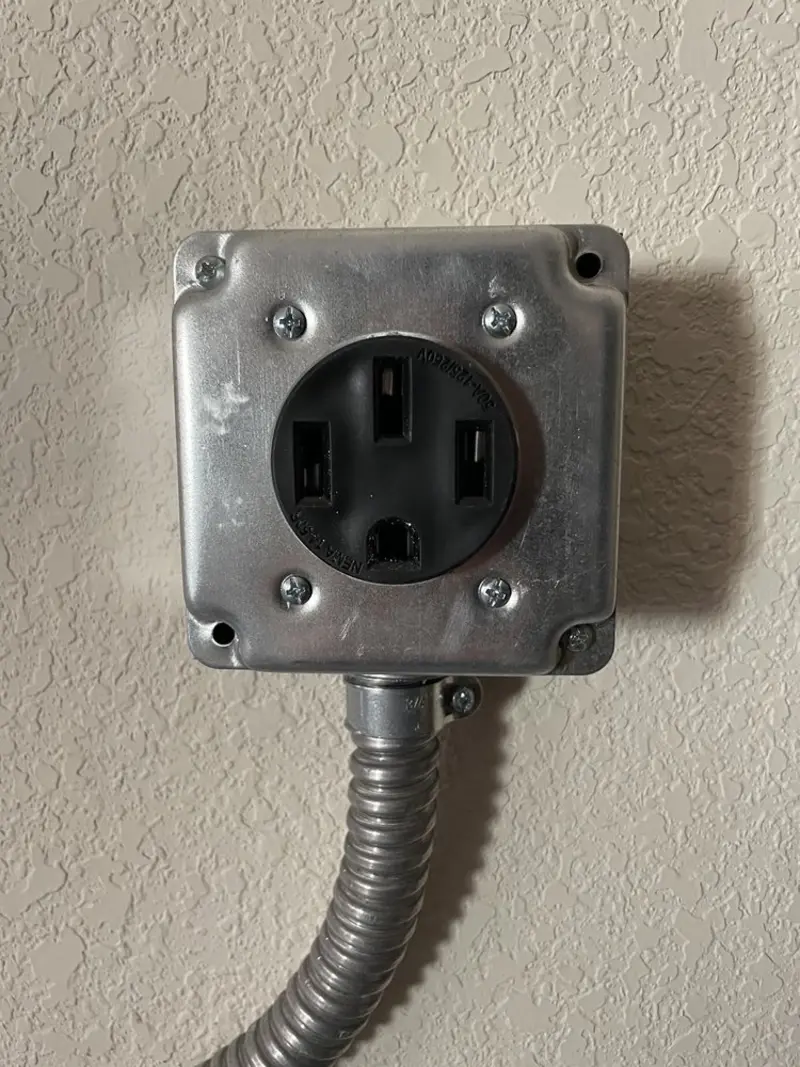 NEMA 14-50 outlet installed for Smart Home Electrical in Henderson